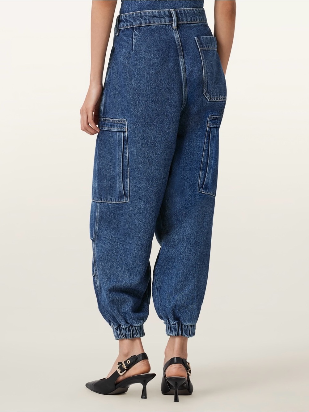 Gloria Vanderbilt Dark Blue  Cargo Jeans